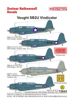 1:72 Vought SB2U Vindicator