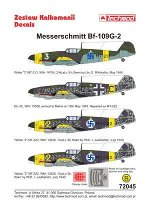 1:72 Messerschmitt Bf 109G-2