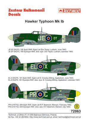1:72 Hawker Typhoon Ib