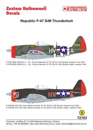 1:72 Republic P-47D/M Thunderbolt