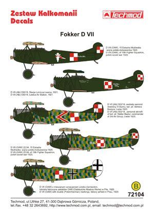 1:72 Fokker D.VII