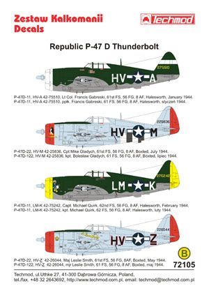 1:72 Republic P-47D Thunderbolt