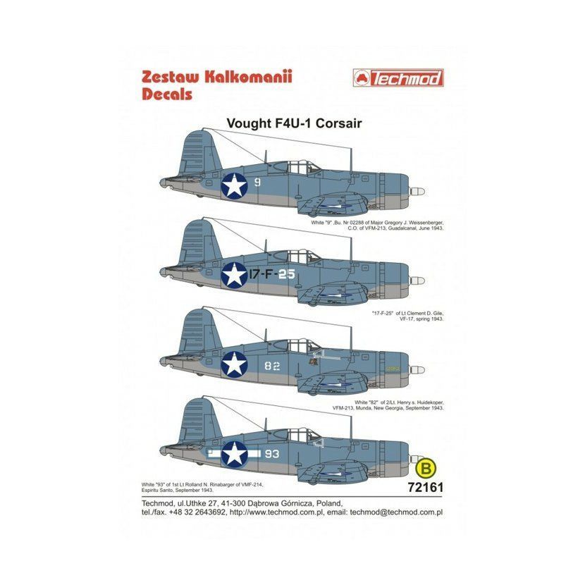 1:72 Vought F4U-1 Corsair