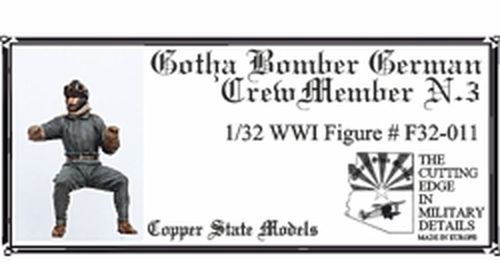 1:32 Gotha Bomber German Crew Member N.3
