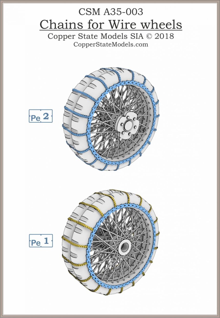 1:35 Chains for Wire Wheels