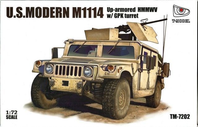1:72 U.S. Modern M1114 Up-armored HMMWV w/ GPK Turret