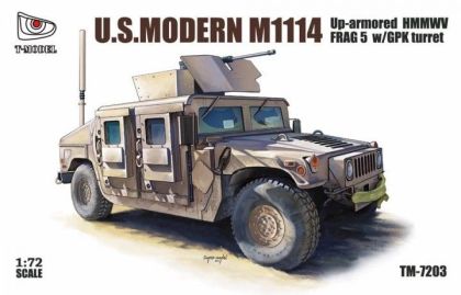 1:72 U.S. Modern M1114 FRAG 5 w/ GPK Turret Up-Armored HMMWV