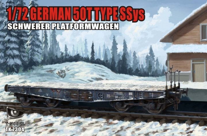1:72 German 50T Type SSys Schwerer Plattformwagen