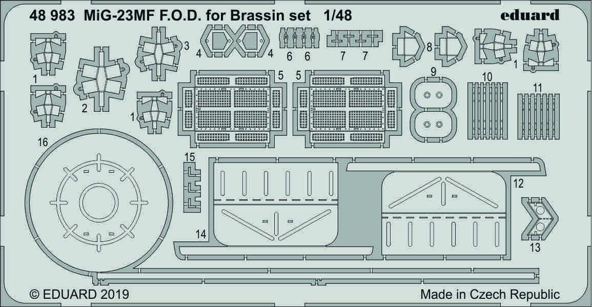 1:48 MiG-23MF F.O.D. for Brassin set