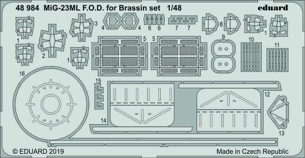 1:48 MiG-23ML F.O.D. for Brassin set