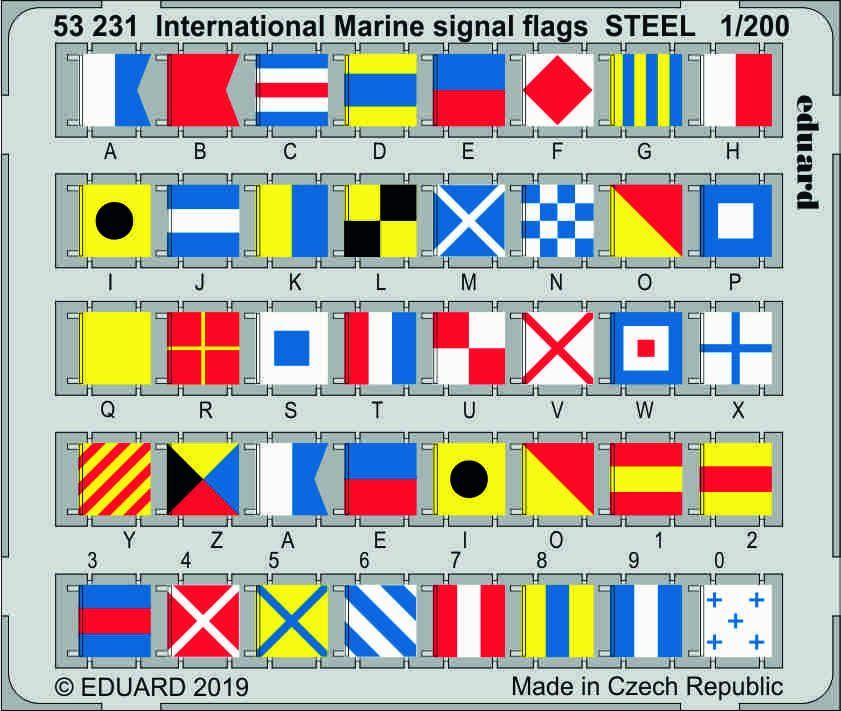 1:200 International Marine signal flags STEEL