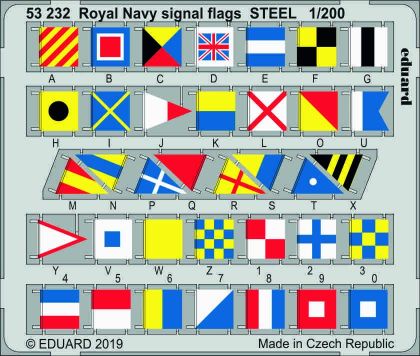 1:200 Royal Navy signal flags STEEL
