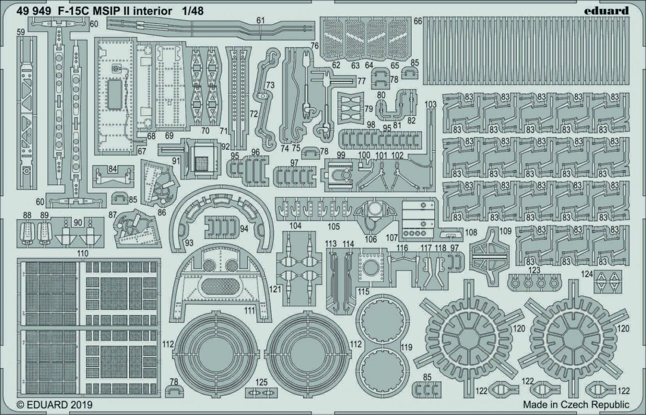 1:48 F-15C MSIP II interior