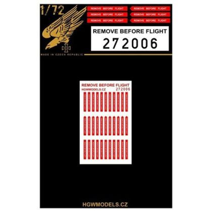 1:72 Remove Before Flight