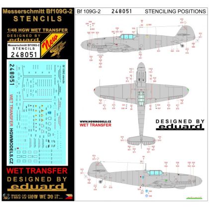 1:48 Bf109G-2 - Stencils