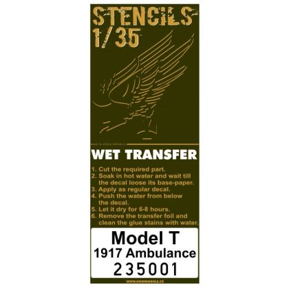 1:35 Model T 1917 Ambulance - Stencils
