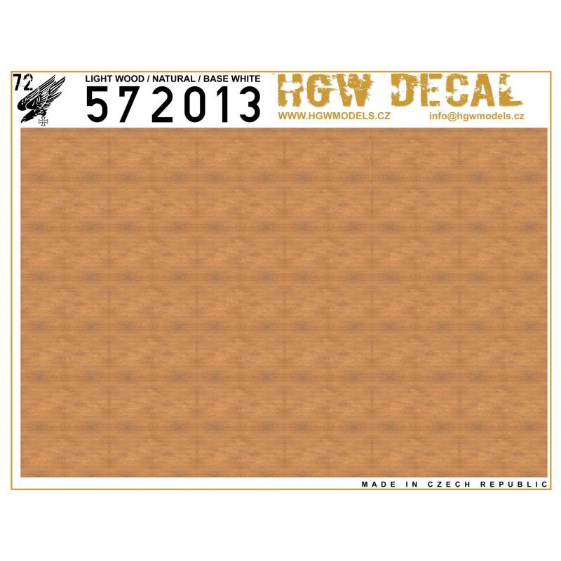 1:72 Natural Light Wood - Base White