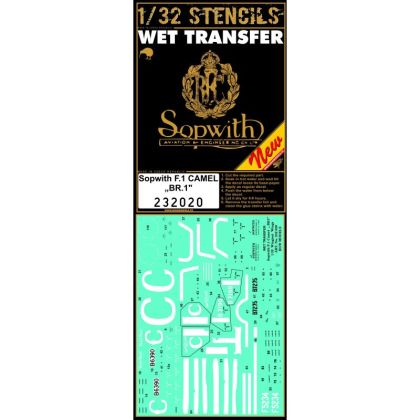 1:32 Sopwith F.1 Camel BR.1 - Stencils