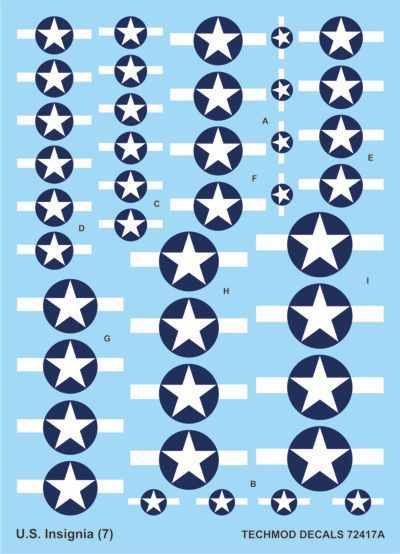 1:72 U.S.National Insignia 1943-1945