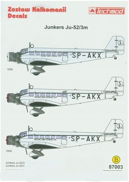 1:87 Junkers Ju-52 PLL 