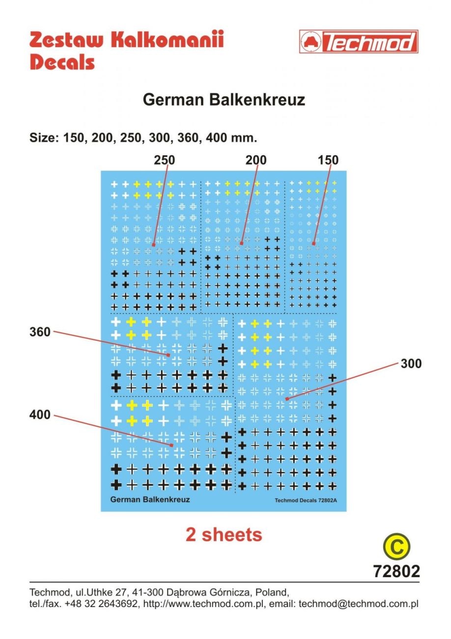 1:72 German Balkenkreuz
