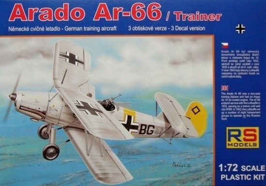 1:72 Arado Ar-66 / trainer (3x decal version)