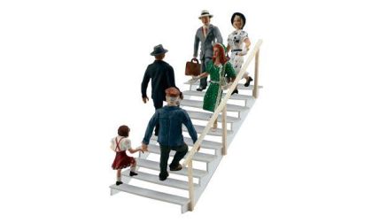 Taking the Stairs - HO Scale
