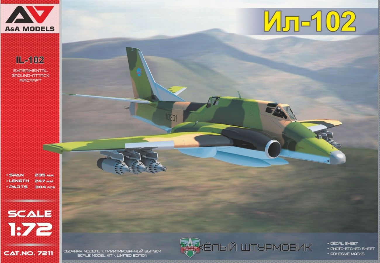 1:72 IL-102 Experimental ground-attack aircraft
