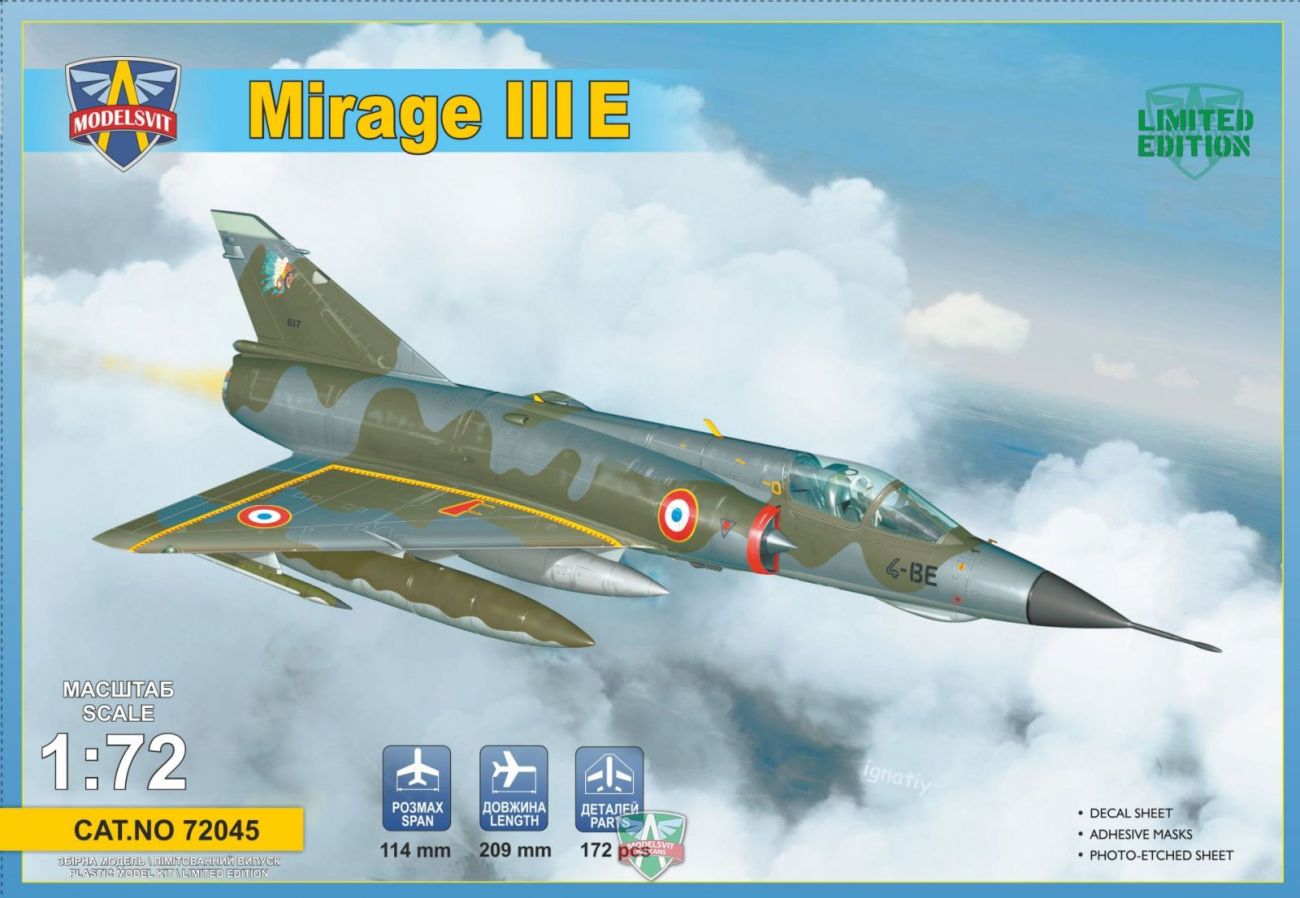 1:72 Mirage IIIE fighter-bomber