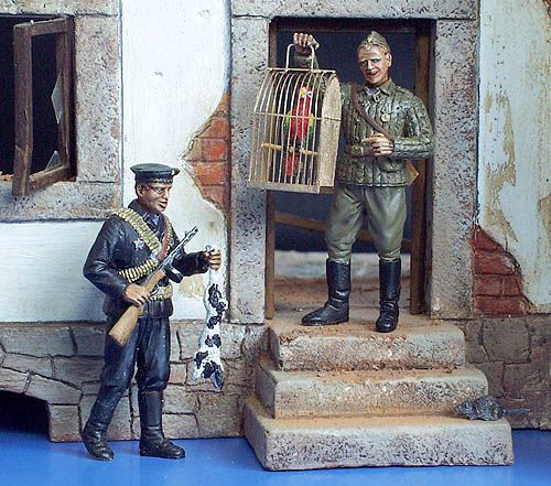 1:35 Russian Sailors, Black Sea Fleet WWII - 2 figures