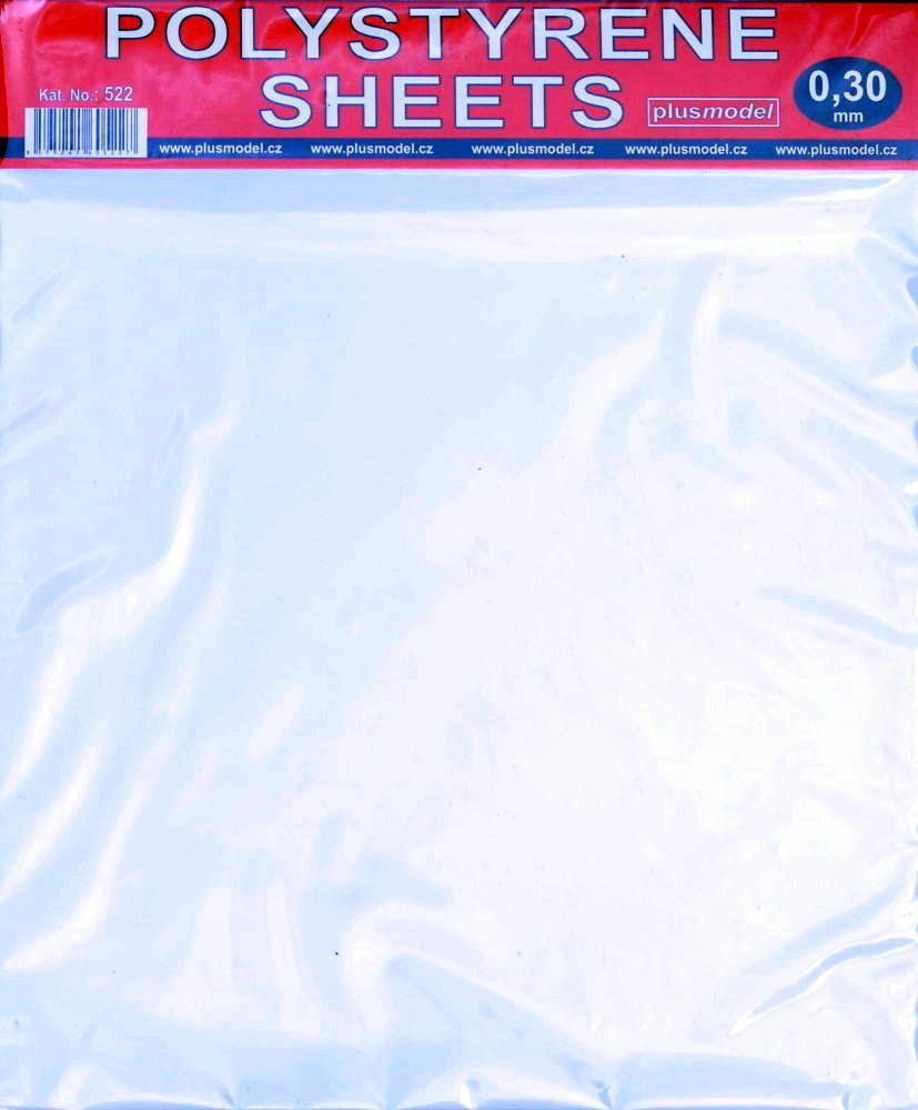 Polystyrene sheets 0,3 mm