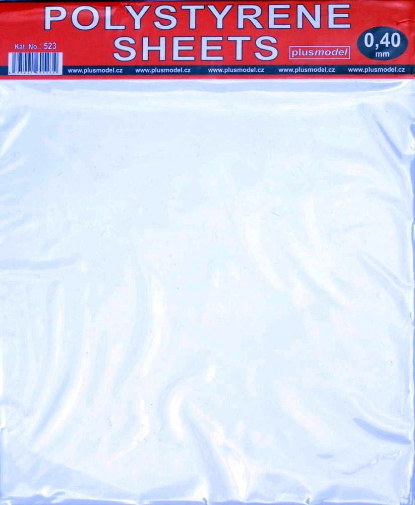 Polystyrene sheets 0,4 mm