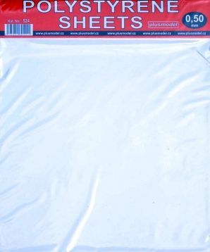 Polystyrene sheets 0,5 mm