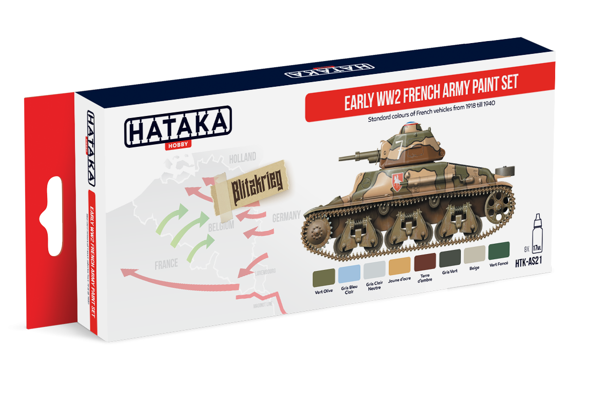 Early WW2 French Army paint set