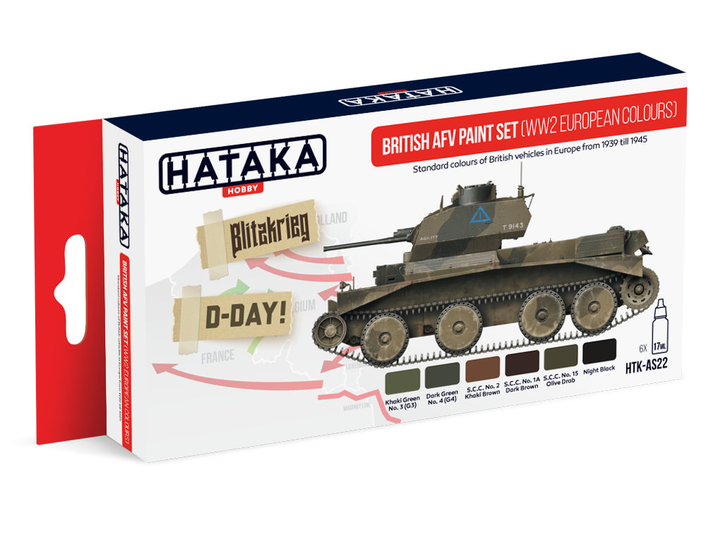 British AFV paint set (WW2 European colours)
