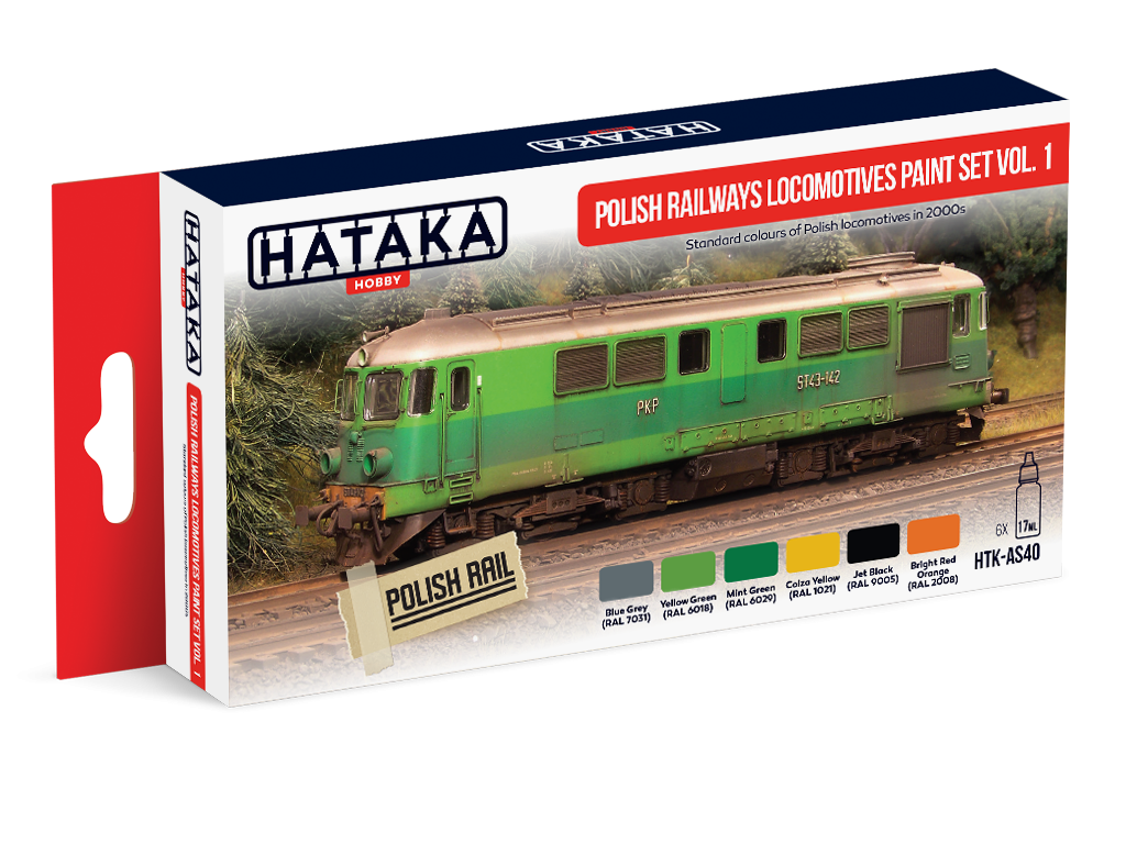Polish Railways locomotives paint set vol. 1