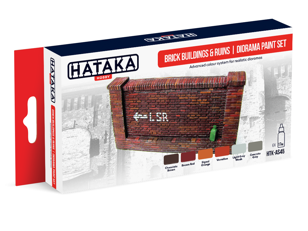 Brick buildings & ruins | diorama paint set