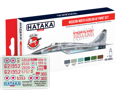 Modern North Korean AF paint set (Lim.Ed. with 1/72 decals)