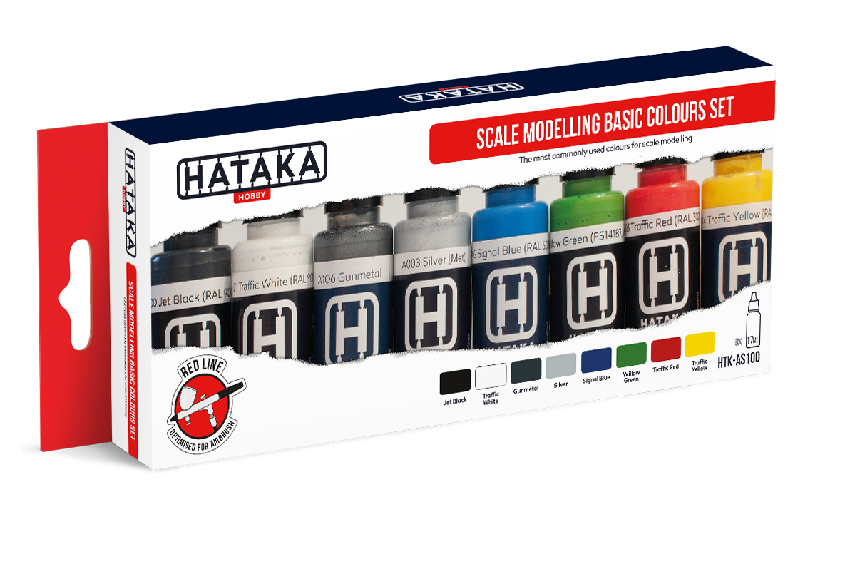 Scale modelling basic colours set