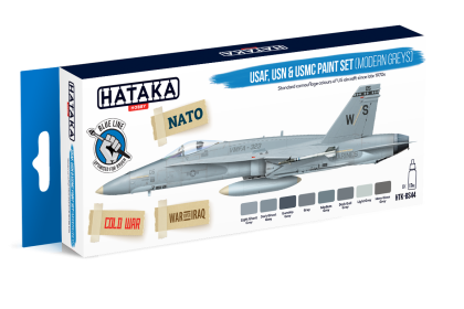 USAF, USN & USMC paint set (modern greys)