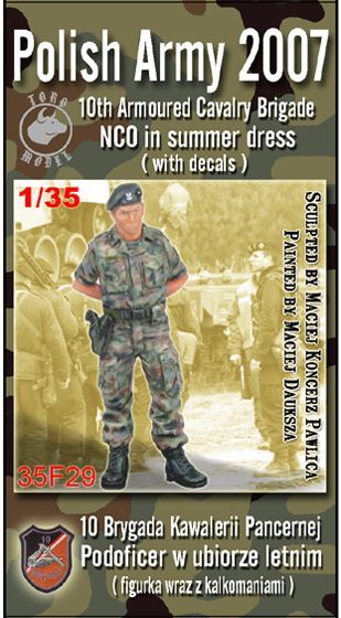 1:35 Polish 10th Armoured Cavalry Brigade-NCO in summer dress (w/decals)