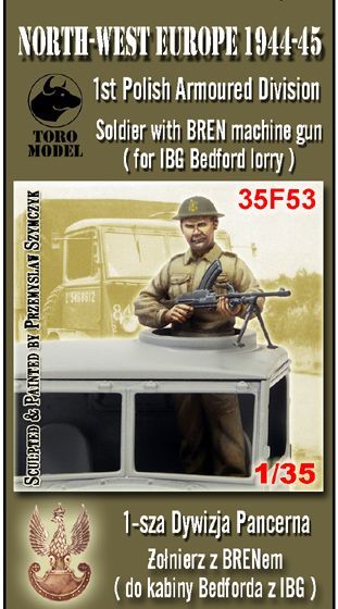 1:35 NWE 1944-45 - 1st Polish Armoured Div.- Soldier with BREN machine gun