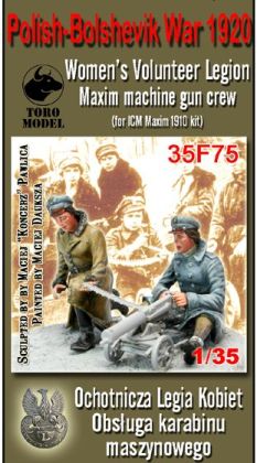 1:35 Polish-Bolshevik War 1920 - Women's Volunteer Legion - Maxim machine gun crew