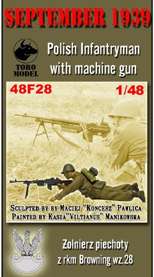 1:48 September 1939 - Polish Infantryman with machine gun