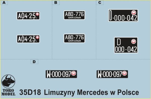 1:35 Mercedes-Benz luxury cars in Polish service