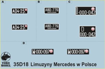1:35 Mercedes-Benz luxury cars in Polish service