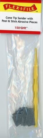 Cone Tip Sander with Peel & Stick Abrasive Pieces 150 Grit