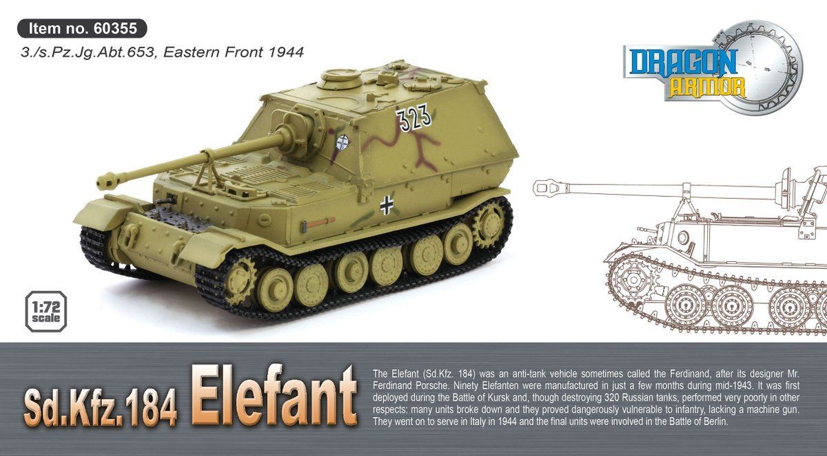 1:72 Elefant 3/s.Pz.Jg.Abt.653 Eastern front 1944