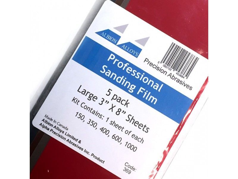 Large 3 in x 8 in Sheets Professional Sanding Film