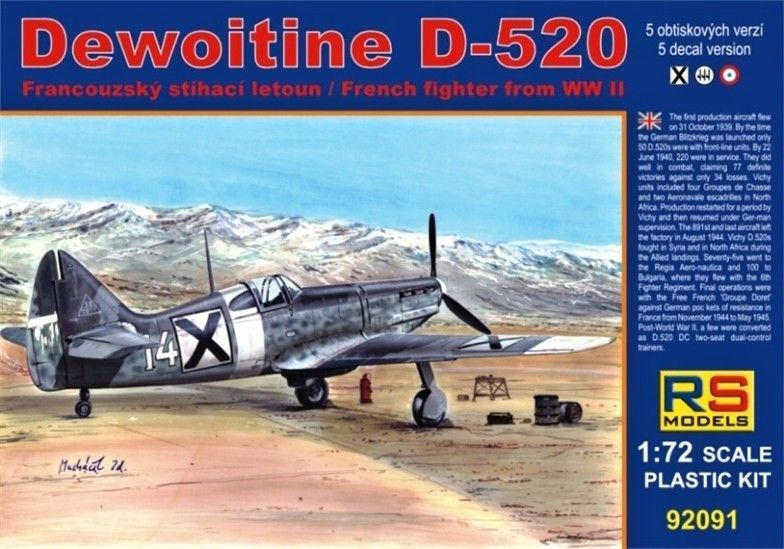 1:72 Dewoitine D-520 Bulgaria
